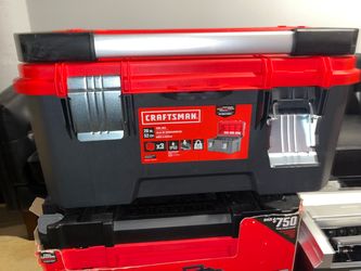 🧰 CRAFTSMAN Red & Black Plastic Tool Box