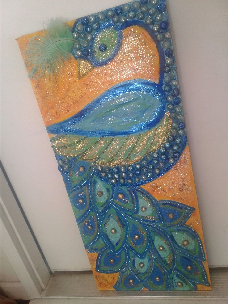 Handmade Peacock Painting