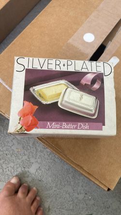 Mini Butter Dish Silver Plated TU-91116 Fat Collection 