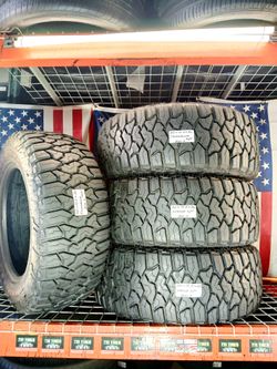  LT35X12.50R20 ARROYO MUD TERRAIN RENEGADE M/T 35X12.5R20 Set of 4 Take Off Used Tires