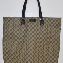 Authentic GG Gucci Canvas Extra Large XL Tote Bag