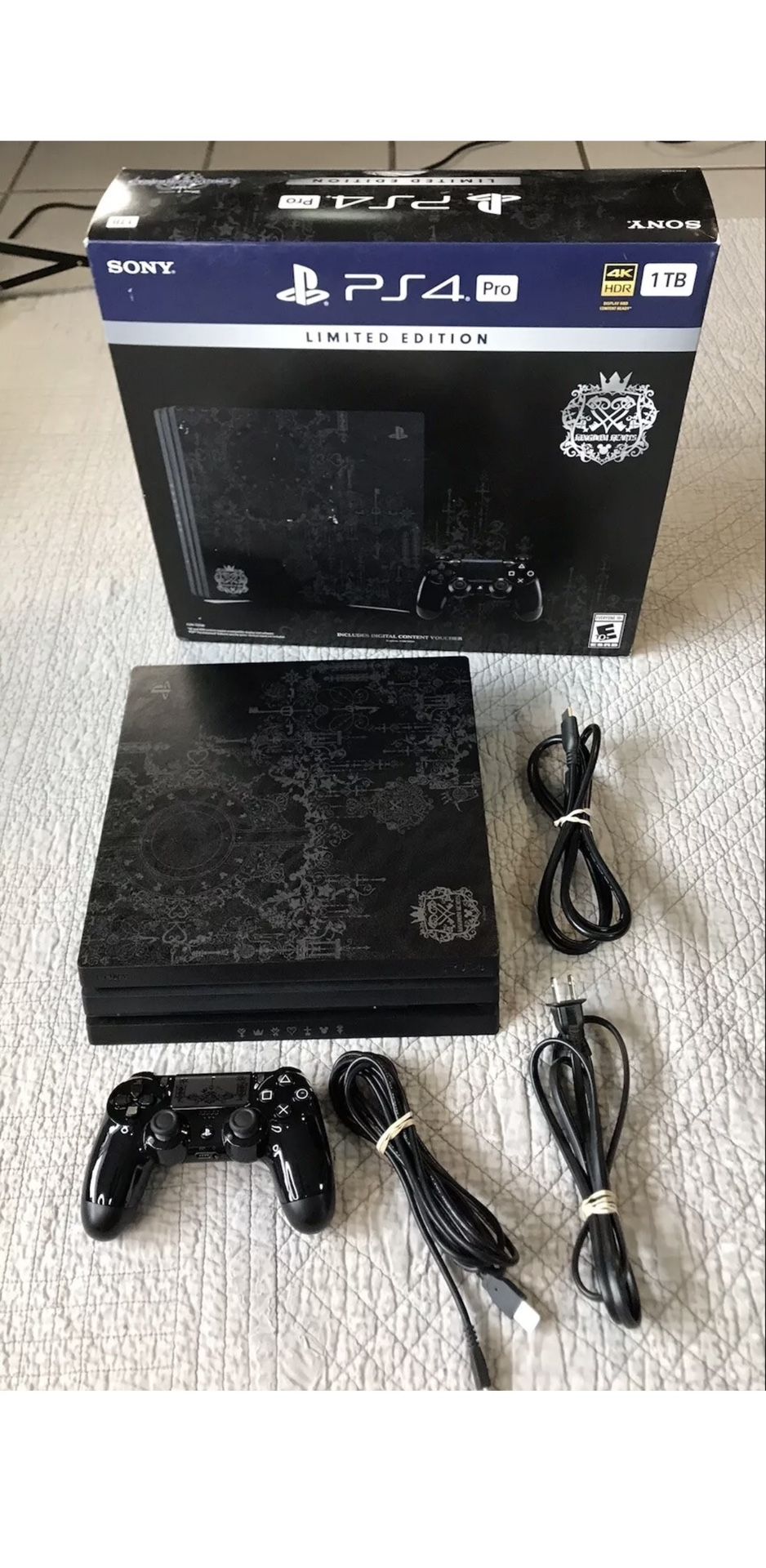PS4 Pro 2TB SSD Console Kingdom Hearts Limited Edition Complete In Box