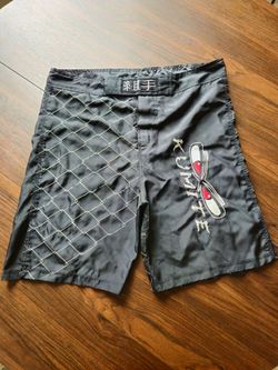 Kumite MMA Fight Shorts Black Dragonfly