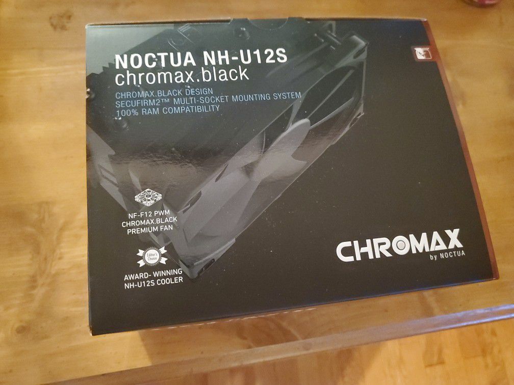 Noctua NH-U12S Chromax Black 120mm CPU Cooler, Brand New