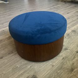 Modern Drum Coffee Table with Storage