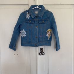 4T Girls Frozen Jean Jacket
