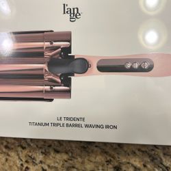 l'an ge  LE Tridente Titanium Triple Barrel Waving Iron 
