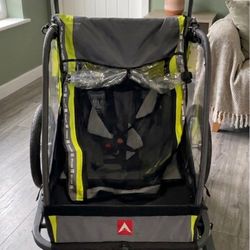 Allen Sports 3 Wheel 2- Child Bike Trailer Stroller 