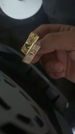 Gold 100 dollor bill earrings