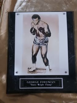 George Foreman Plaque Frame