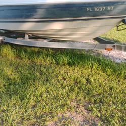 18ft Aluminum Boat Trailer & (Boat)