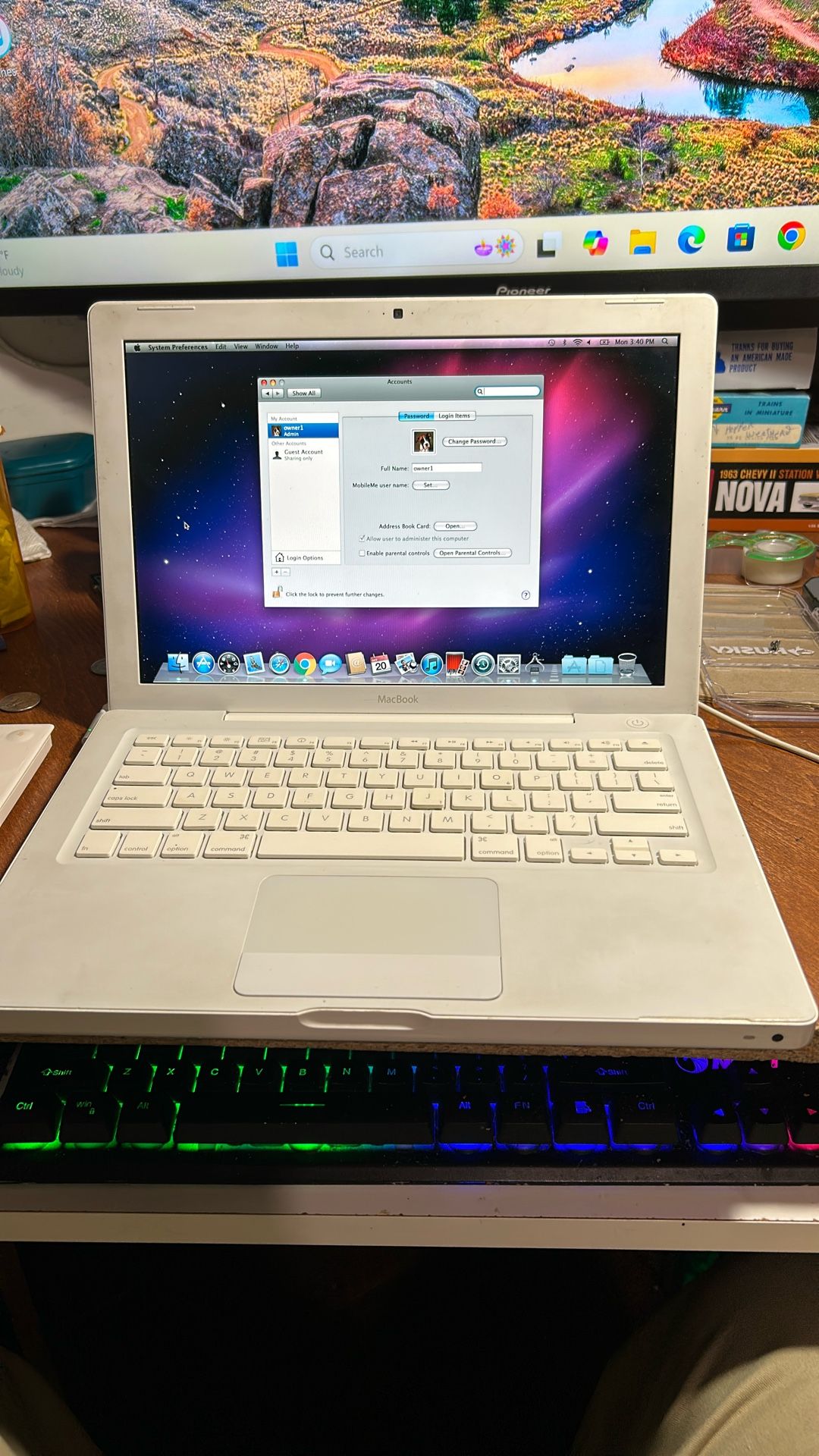 White MacBook See Picture For Details