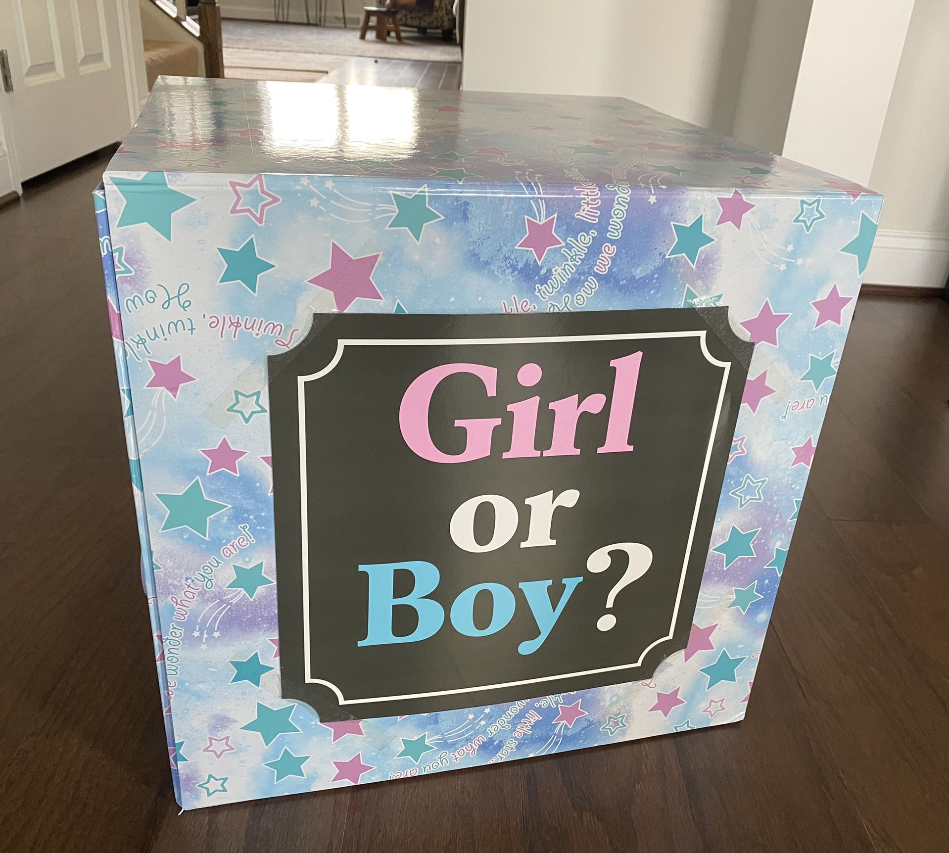 Gender Reveal Party Box