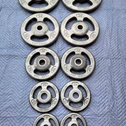 York Iso-Grip Rubber-Encased Olympic Plate Set - 240 lbs