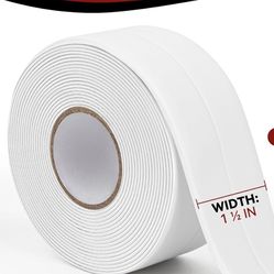 20ft Professional Waterproof Tape, Self-Adhesive for Toilet, Bathtub, Kitchen, Corners, Bathroom Surfaces, Easy Application