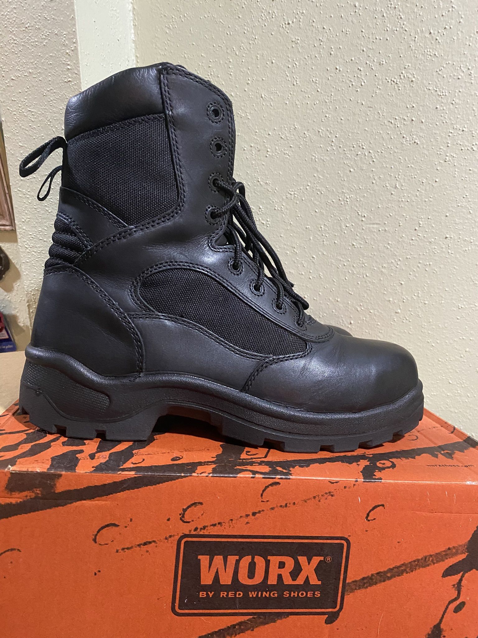 Worx By Red Wing Mens Steel Toe Safety Work Tactical Boots Size 12 WW
