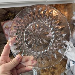 4 set princess house regency collection crystal salad plates