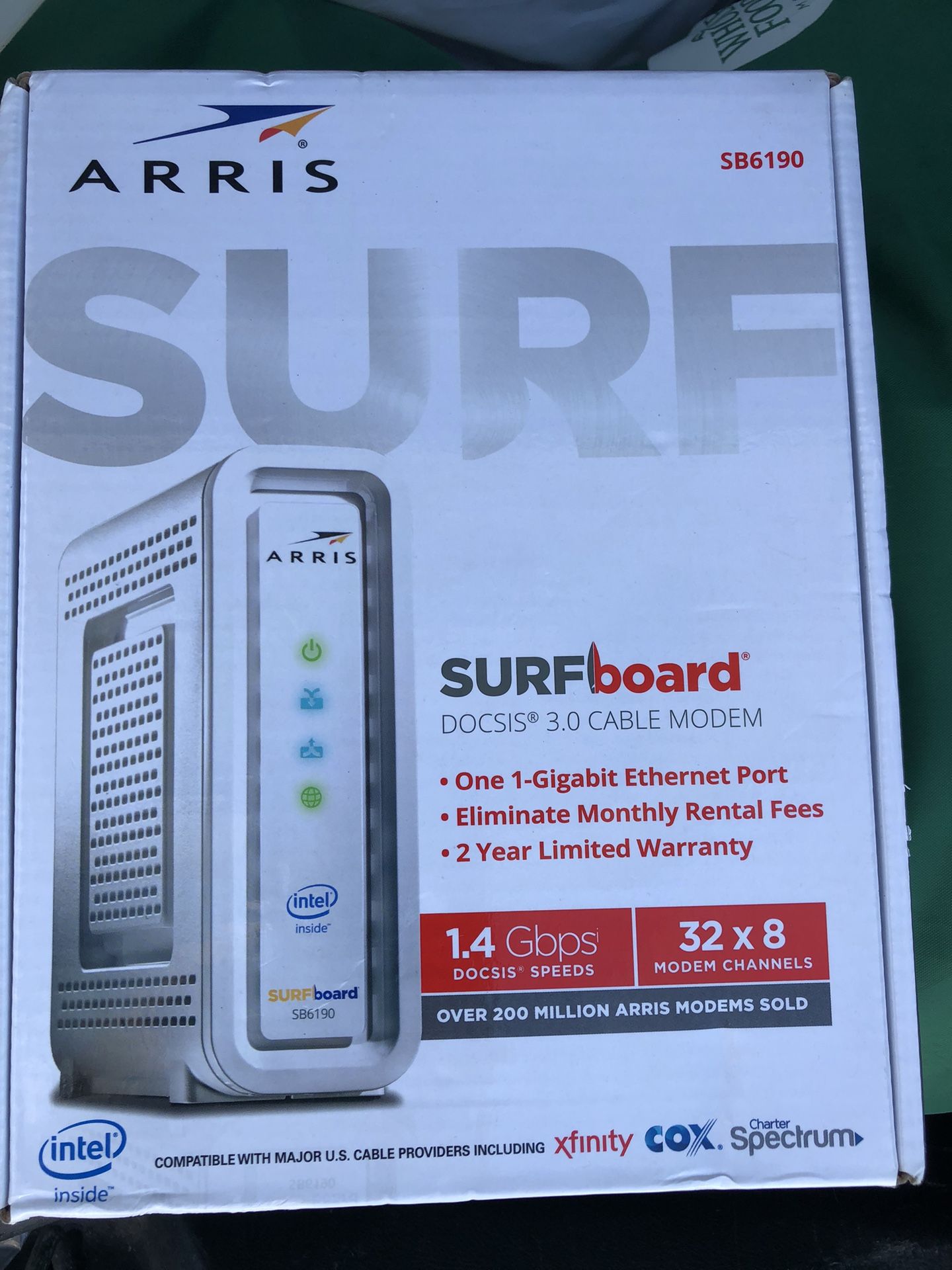ARRIS Surfboard Sb6190 3.0 Cable Modem