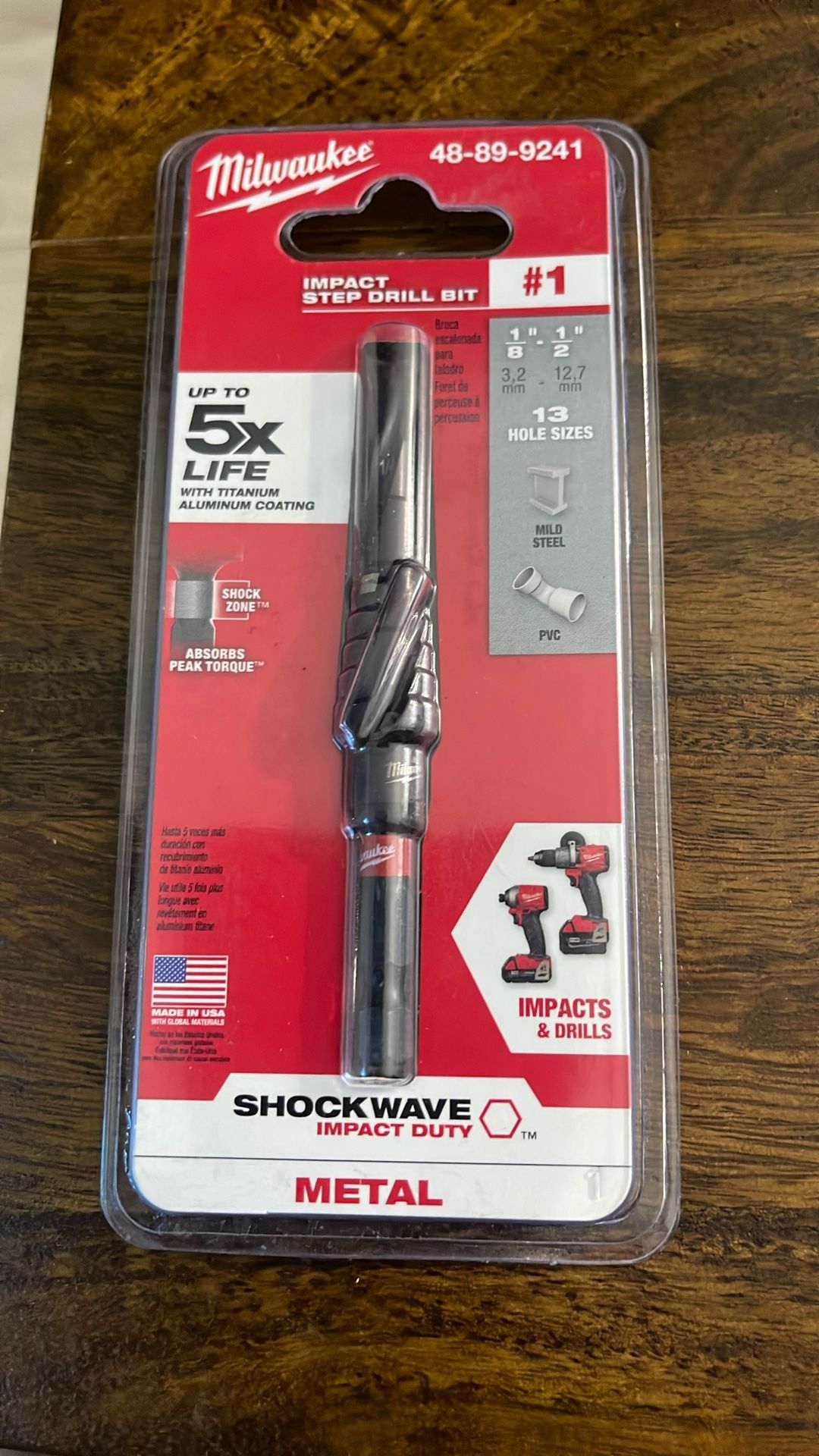 Milwaukee Impact Step Drill Bit Drill Bit . New 