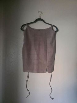 Plaid Mini Dress with Tie Details