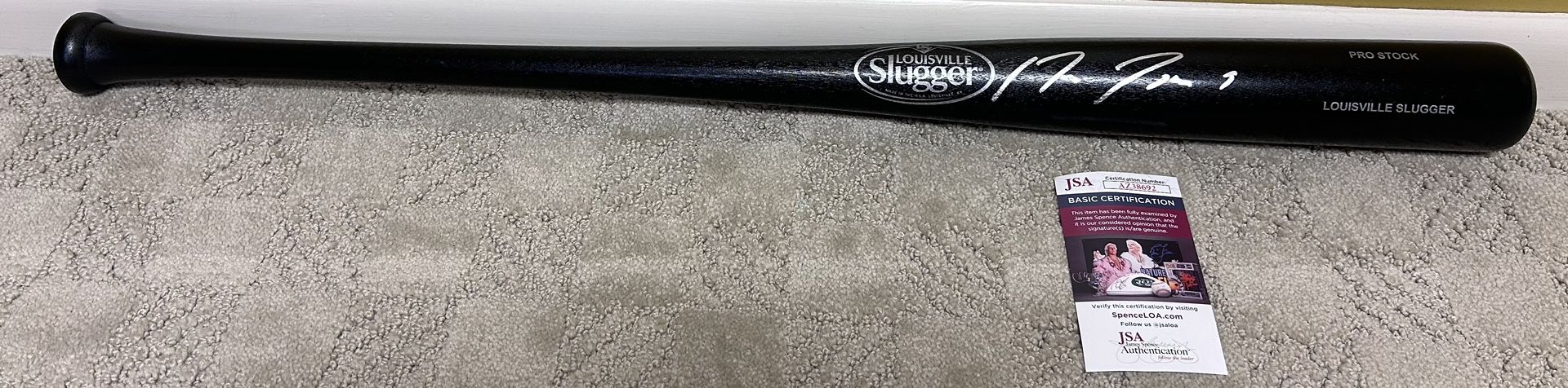 Cleveland Guardians Jose Ramirez Autographed Baseball Bat With COA