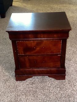 Wood nightstand
