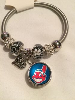 Cleveland Indians Charm Bracelet