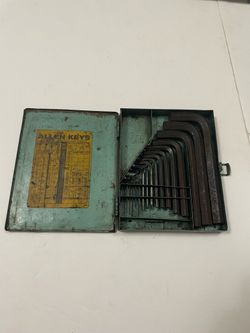 1950’s Allen Key Hex Wrench Set in Metal Case