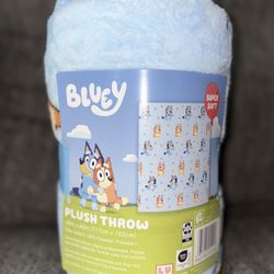 Brand New Kids Bluey Plush Throw Blanket