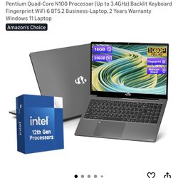 NIMO 15.6” FHD Laptop – 16GB RAM, 256GB SSD, Intel N100 (Up to 3.4GHz), Windows 11