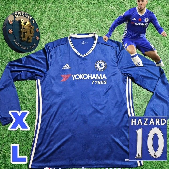 Adidas Chelsea FC Eden Hazard #10 2016/2017 Long Sleeve Home Jersey