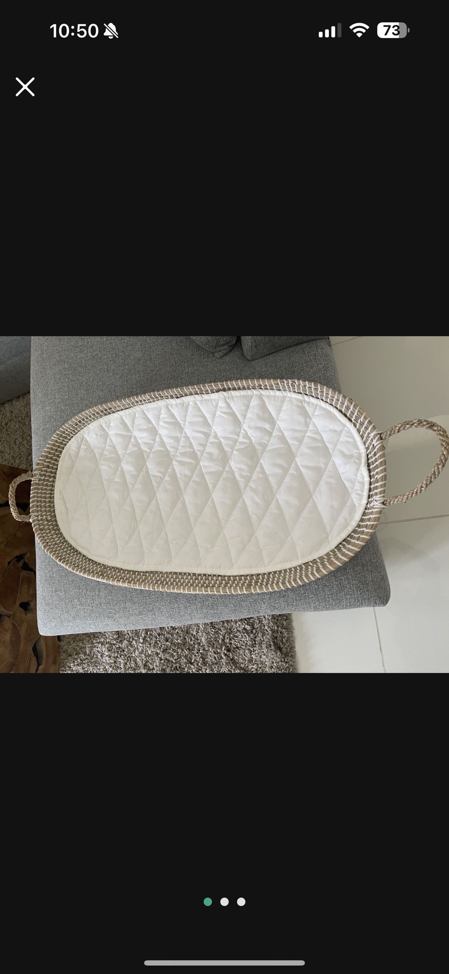 Baby Changing Table Basket