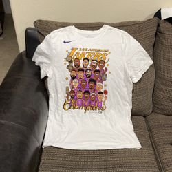 Size Medium, Los Angeles Lakers NBA 2020 Finals T-Shirt.