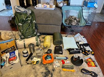 Backpacking gear/camping