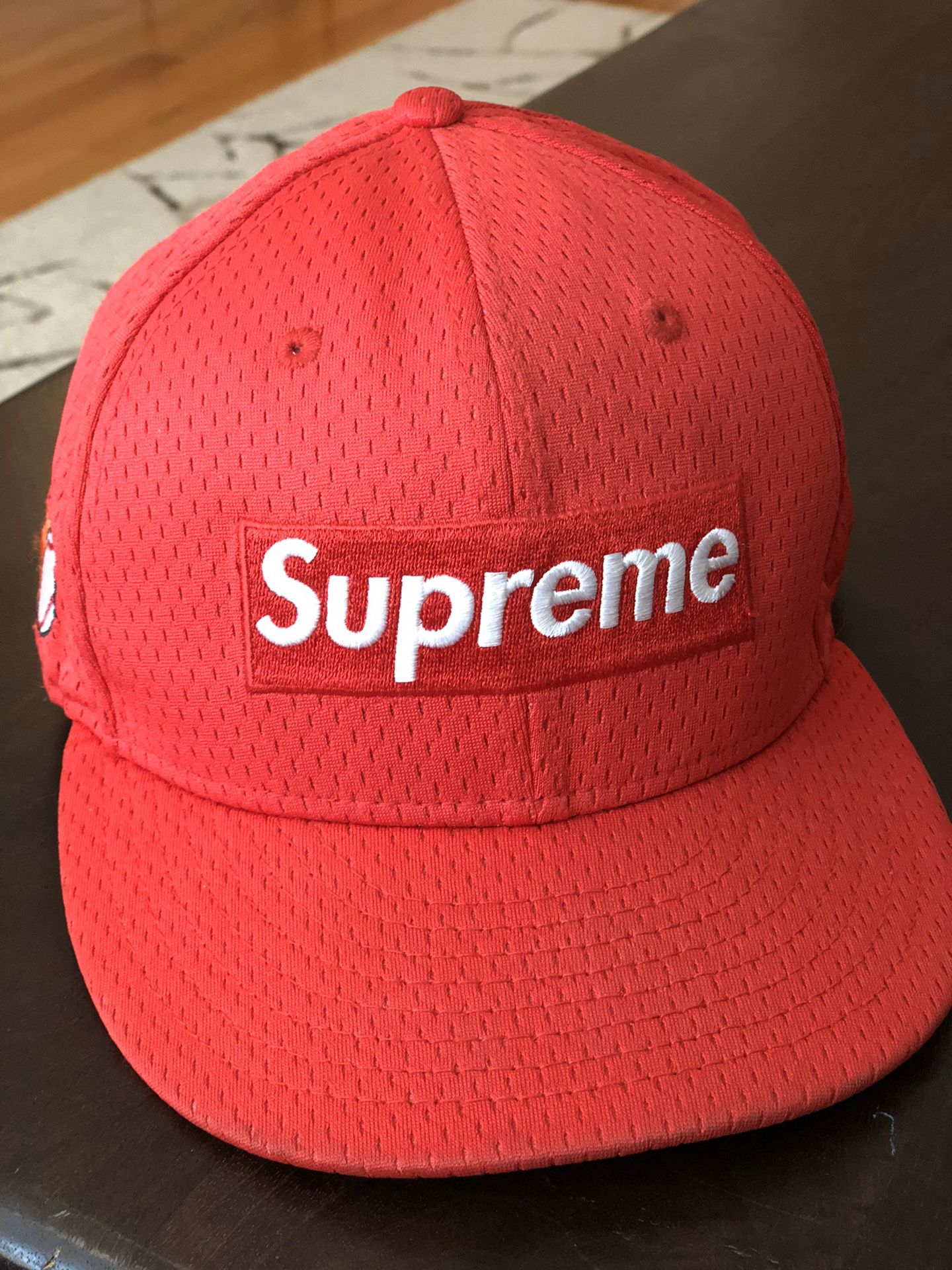 Supreme Red Box Logo New Era hat cap 7 1/2