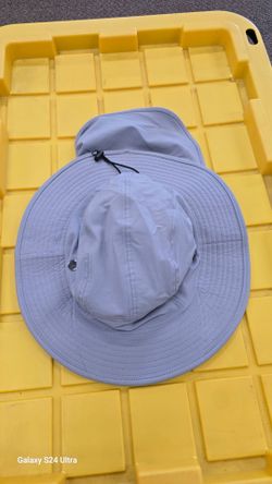 Light Gray Wide Brim Sun Hat
