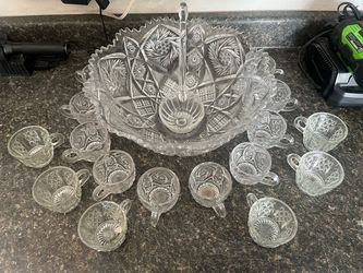 Punch Bowl with cups