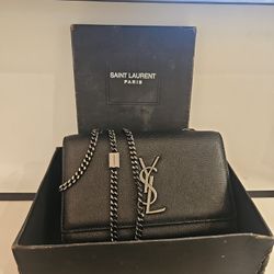 YSL Kate Grain De You're Tonal Chain Crossbody