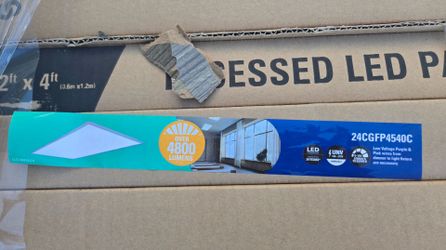 LED Recessed Panel Light 2x4 ft 4800 Lumens