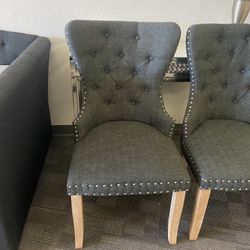 Grey Accent Chair 