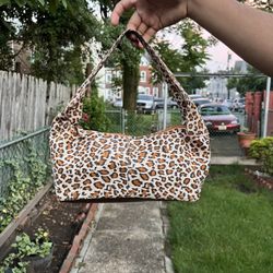 y2k leopard shoulder bag 🐆🍒
