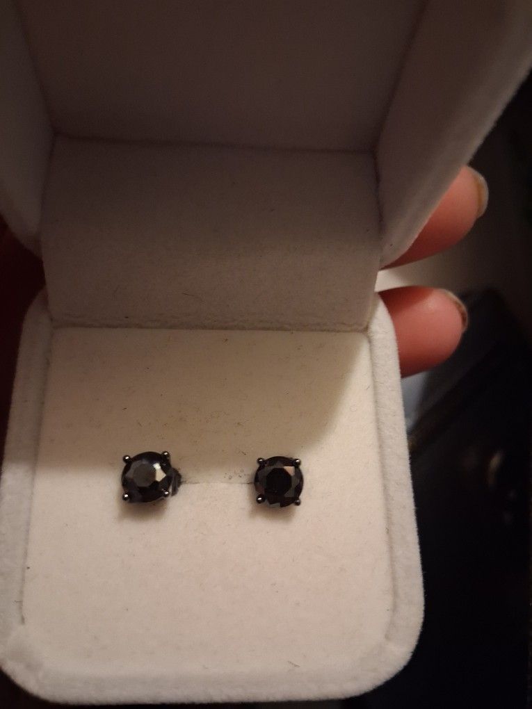 Black Diamond Earrings