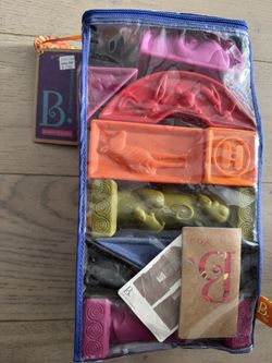 B. toys – Elemenosqueeze – Baby Blocks – 26 Soft Sort & Stack Blocks With Alphabet – Architectural Building Blocks – Shapes, Letters & Animals – 6+ Mo