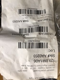 OEM front passenger handle for 06 BMW 3 series door
