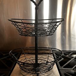 2 Tier Metal Basket