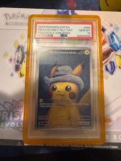 Pikachu with Grey Felt Hat Van Gogh Promo PSA 10