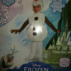 New. Disney Frozen Olaf deluxe toddler Halloween costume 2T Thumbnail