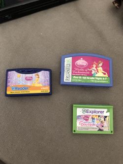 V reader / Explorer / leapster games all for 6.00