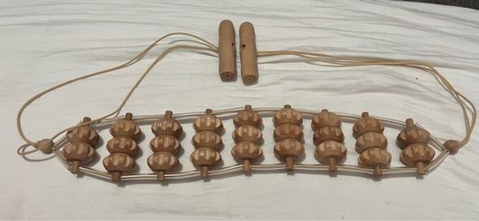 Wooden Massage Roller anti Cellulite Wood Therapy Tool Deep Tissue Body Massager