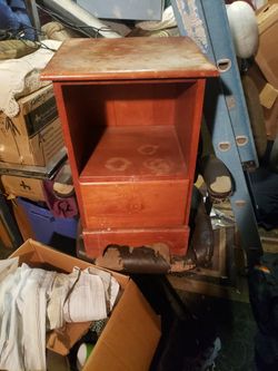 All Wood Night Stand w/Drawer